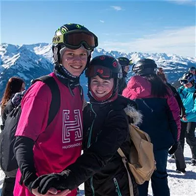skiing
